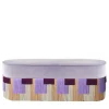 Pouf a righe geometriche Lilac Couture*Lorenza Bozzoli Couture Online