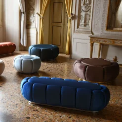 Pouf azzurro Arke*Domingo Salotti Hot