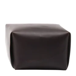 Pouf Bao in cuoio scuro di Viola Tonucci*Tonucci Collection New