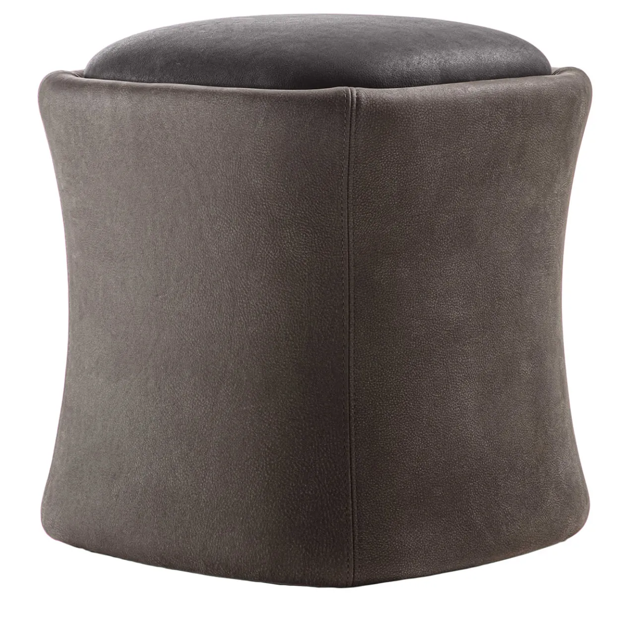 Pouf Caro bicolore marrone*Durame Outlet