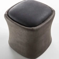 Pouf Caro bicolore marrone*Durame Outlet
