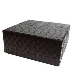 Pouf Castagno Grande In Pelle Di Gualtiero Ballarini*Oscar Maschera Best