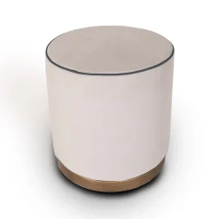 Pouf cilindrico Agostina bianco*Mantellassi 1926 Sale