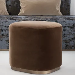 Pouf Ciro Brown di Ciarmoli Queda Studio*UNO Contract Hot