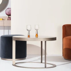 Pouf Ciro Tondo Abyss di Ciarmoli Queda Studio*UNO Contract Best