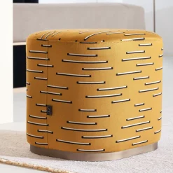 Pouf Ciro Yellow di Ciarmoli Queda Studio*UNO Contract Best