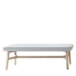 Pouf Croissant 569 grigio chiaro di Emilio Nanni*Billiani 1911 New