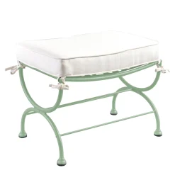 Pouf da esterno Rombi Verde in acciaio inox*Officina Ciani