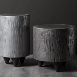 Pouf e tavolino grigio scuro*BAU Design Hot