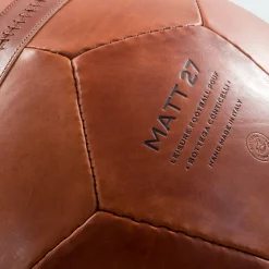 Pouf grande con pallone da calcio marrone*Bottega Conticelli Discount