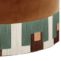 Pouf grande in velluto tabacco Treasure di Lorenza Bozzoli*Lorenza Bozzoli Couture Hot