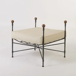 Pouf imbottito alto a trama incrociata*DMG Fiesole