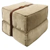 Pouf in velluto beige Docker*DLA Design Lab New