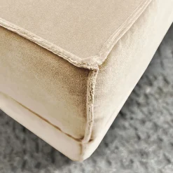 Pouf in velluto beige Docker*DLA Design Lab New