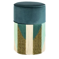 Pouf in velluto verde Treasure di Lorenza Bozzoli*Lorenza Bozzoli Couture