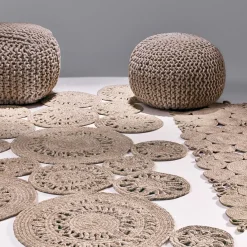 Pouf in&outdoor quadrato Pet Lover*Sitap Carpet Couture Italia Clearance