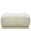 Pouf Leisure in velluto bogardine bianco di Lorenza Bozzoli*Ghidini 1961 Hot