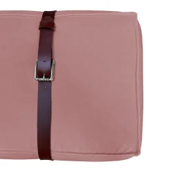 Pouf lungo Docker in velluto rosa antico*DLA Design Lab Clearance