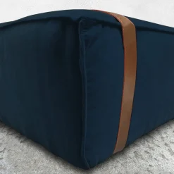 Pouf Maxi Docker in velluto blu*DLA Design Lab Sale