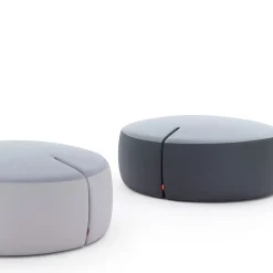 Pouf medio grigio TOMMY di Basaglia + Rota Nodari*Viganò & C. Outlet