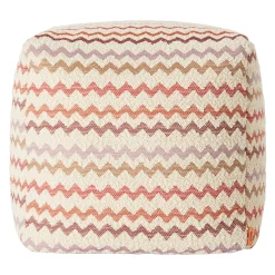 Pouf Morbido Cubico da Esterno Capri in Toni Rossi e Rosa*Missoni Home Collection Sale