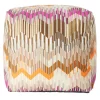 Pouf Morbido Cubico da Esterno Costiera in Toni Arancio e Rosa*Missoni Home Collection Clearance