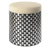 Pouf ottico nero Vesta*Splot Design Sale