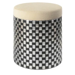 Pouf ottico nero Vesta*Splot Design Sale