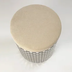 Pouf ottico nero Vesta*Splot Design Sale