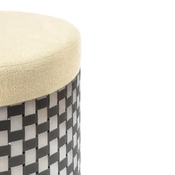 Pouf ottico nero Vesta*Splot Design Sale