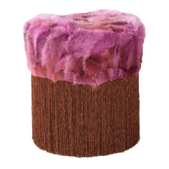 Pouf Patchwork Fuxia #1 di Lorenza Bozzoli*Lorenza Bozzoli Couture Online