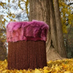 Pouf Patchwork Fuxia #1 di Lorenza Bozzoli*Lorenza Bozzoli Couture Online