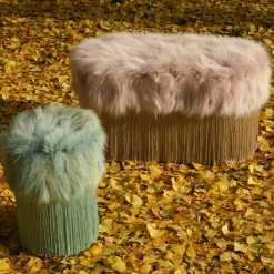 Pouf Patchwork Tiffany verde acqua di Lorenza Bozzoli*Lorenza Bozzoli Couture Online