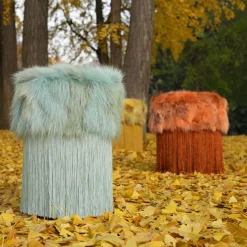 Pouf Patchwork Tiffany verde acqua di Lorenza Bozzoli*Lorenza Bozzoli Couture Online