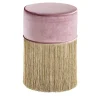 Pouf rosa scintillante con frange dorate*Lorenza Bozzoli Couture Sale