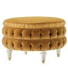 Pouf rotondo con capitonnè*Provasi Online