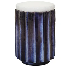 Pouf Stele blu e bianco*Doodesign Outlet