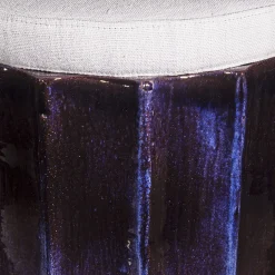 Pouf Stele blu e bianco*Doodesign Outlet