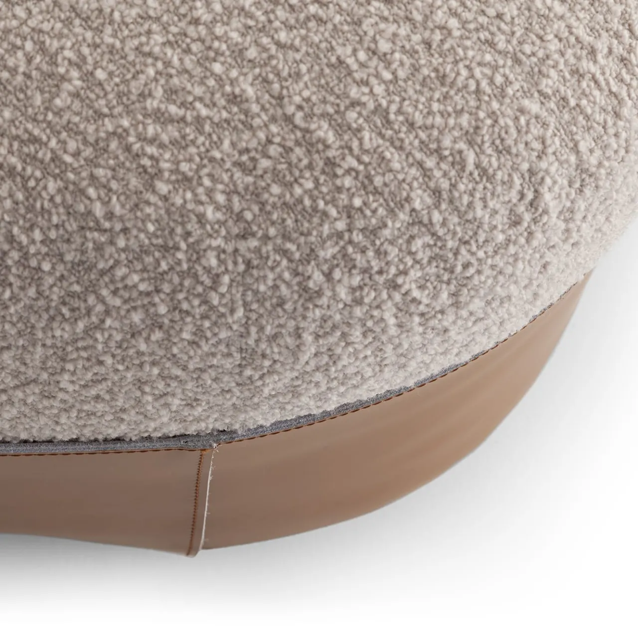 Pouf Sumo grande cognac e beige*Morica Design Best