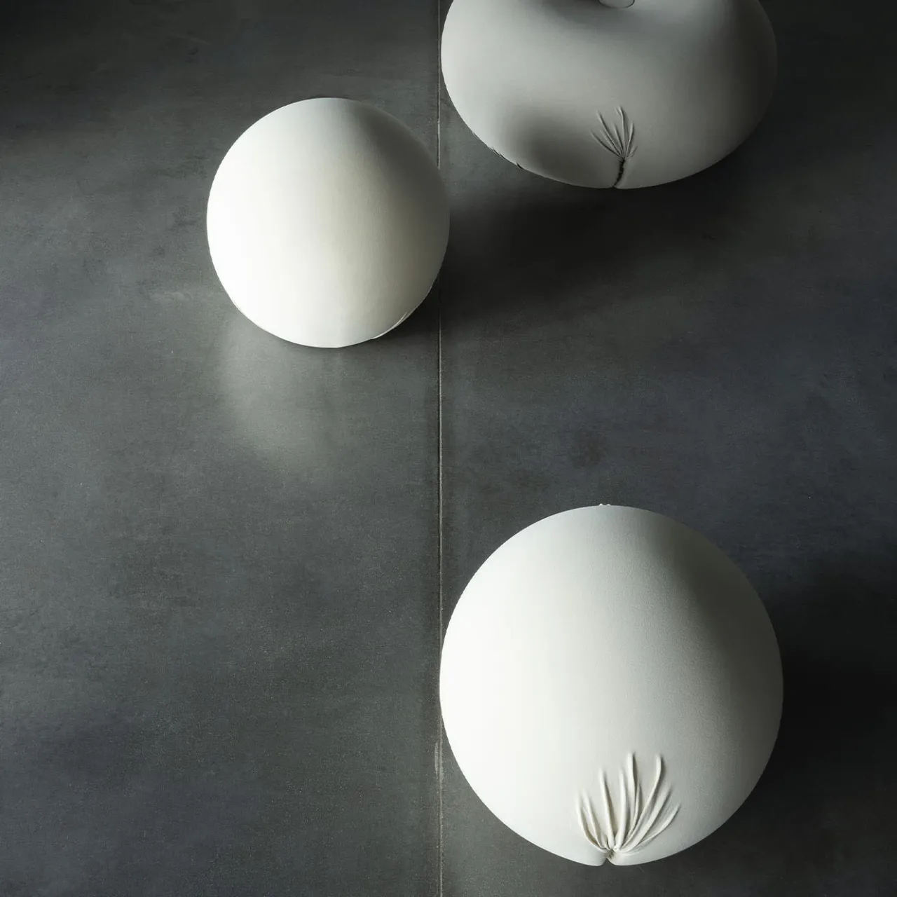 Pouf Tatone in tessuto tecnico bianco*Baleri Italia Sale