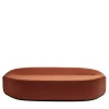 Pouf trapezio arancione Waves con schienale*La Cividina Clearance