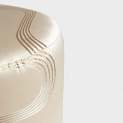 Pouf Vague Avorio con tessuto d'archivio Rubelli e base in cesta*Grand Tour by Vito Nesta Discount