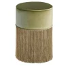Pouf verde scintillante con frange dorate*Lorenza Bozzoli Couture Best