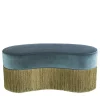 Pouf verde Sparkle Bean con frangia oro e verde*Lorenza Bozzoli Couture Sale