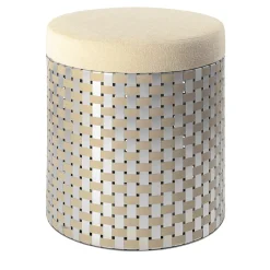 Pouf Vesta Optical Gold*Splot Design Outlet