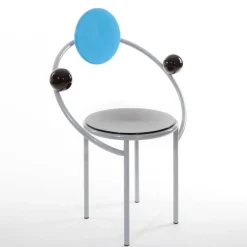 Prima sedia in legno e metallo di Michele De Lucchi - Milano*Memphis New