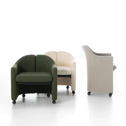 PS142 Poltrona bassa verde di Eugenio Gerli*Tecno Spa Sale