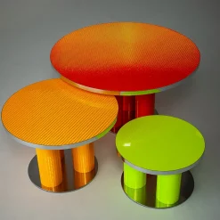 Reflective Collection - Tavolino rotondo arancione*Bottos Design Italia by Sebastiano Bottos Hot