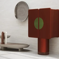 Regis, mobile bar a 2 porte, ramato*Ultramobili Outlet