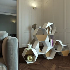 SCAFFALE MODULARE ESAGONALE EGO*Chendù Hot